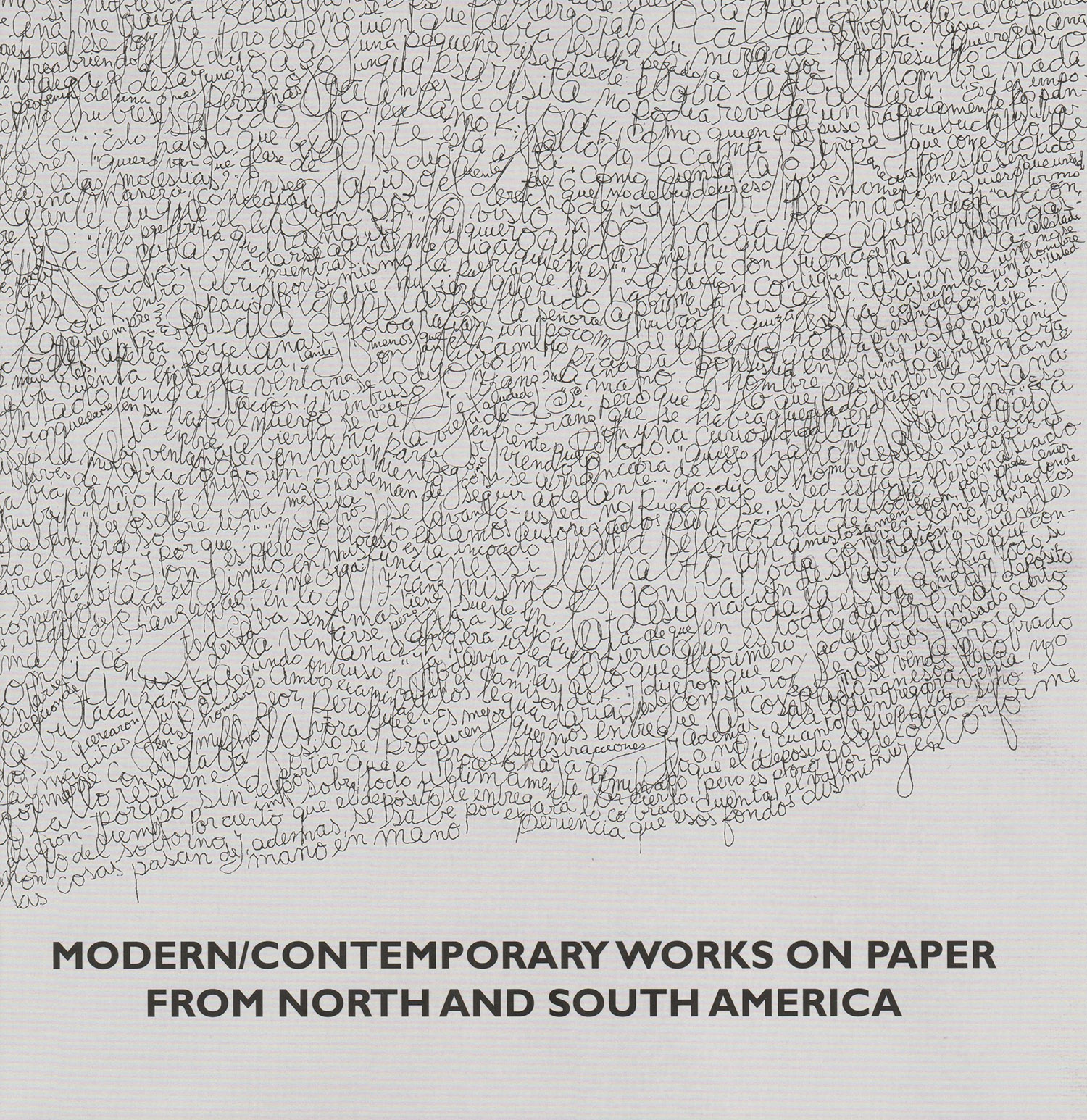 Modern/Contemporary Works on Paper From North and South America